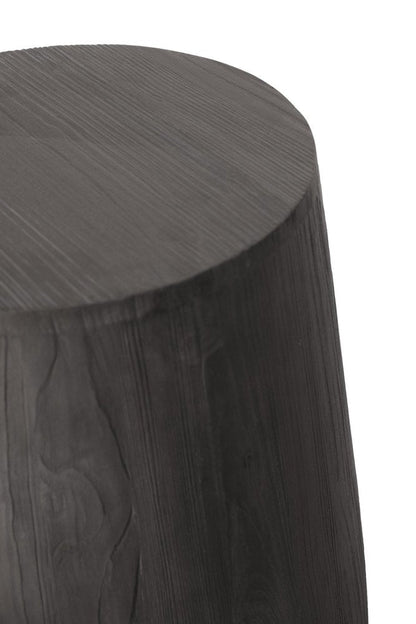 18" Ebony Solid Wood Round End Table HomeRoots