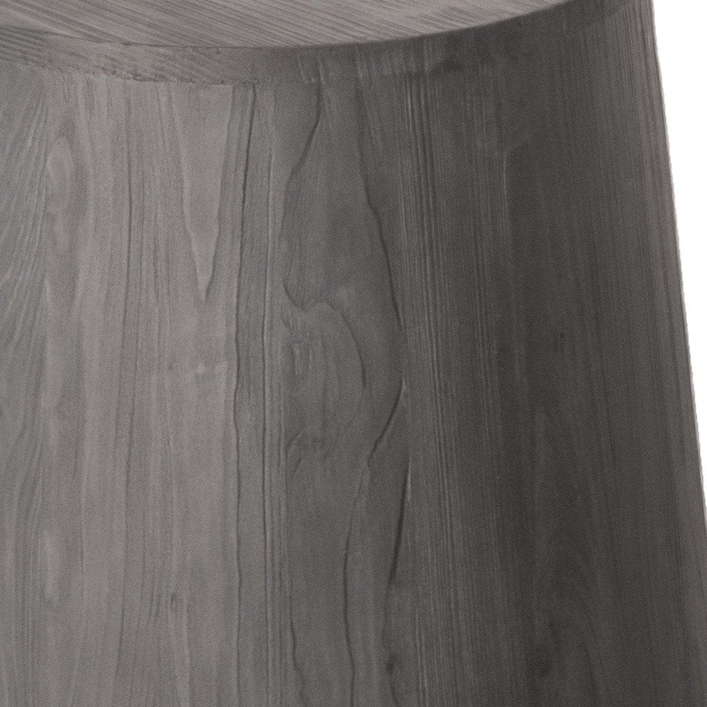 18" Ebony Solid Wood Round End Table HomeRoots