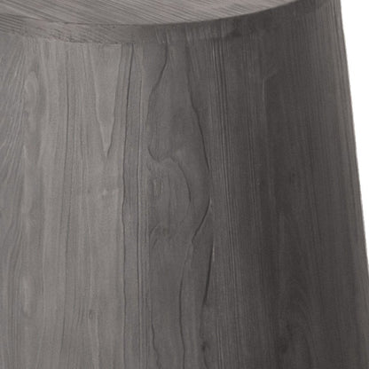 18" Ebony Solid Wood Round End Table HomeRoots