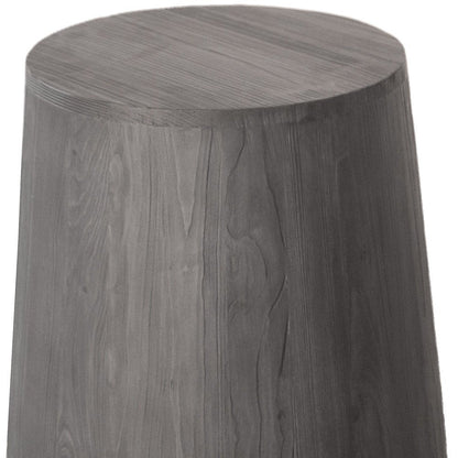 18" Ebony Solid Wood Round End Table HomeRoots