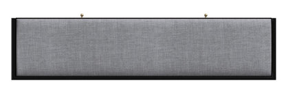 59" Gray and Black Fabric Upholstered Storage Bench with Drawers HomeRoots