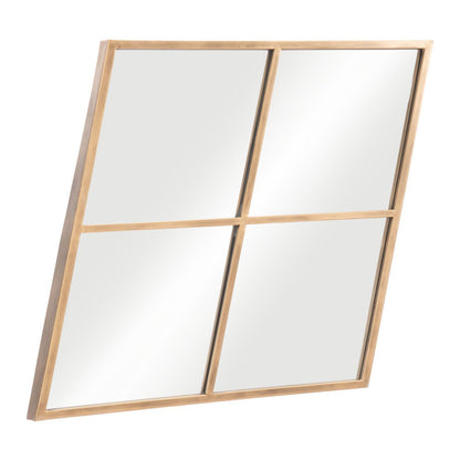 41" Gold Diamond Steel Framed Accent Mirror HomeRoots