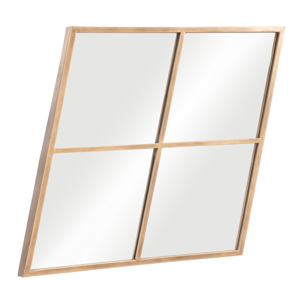 41" Gold Diamond Steel Framed Accent Mirror HomeRoots
