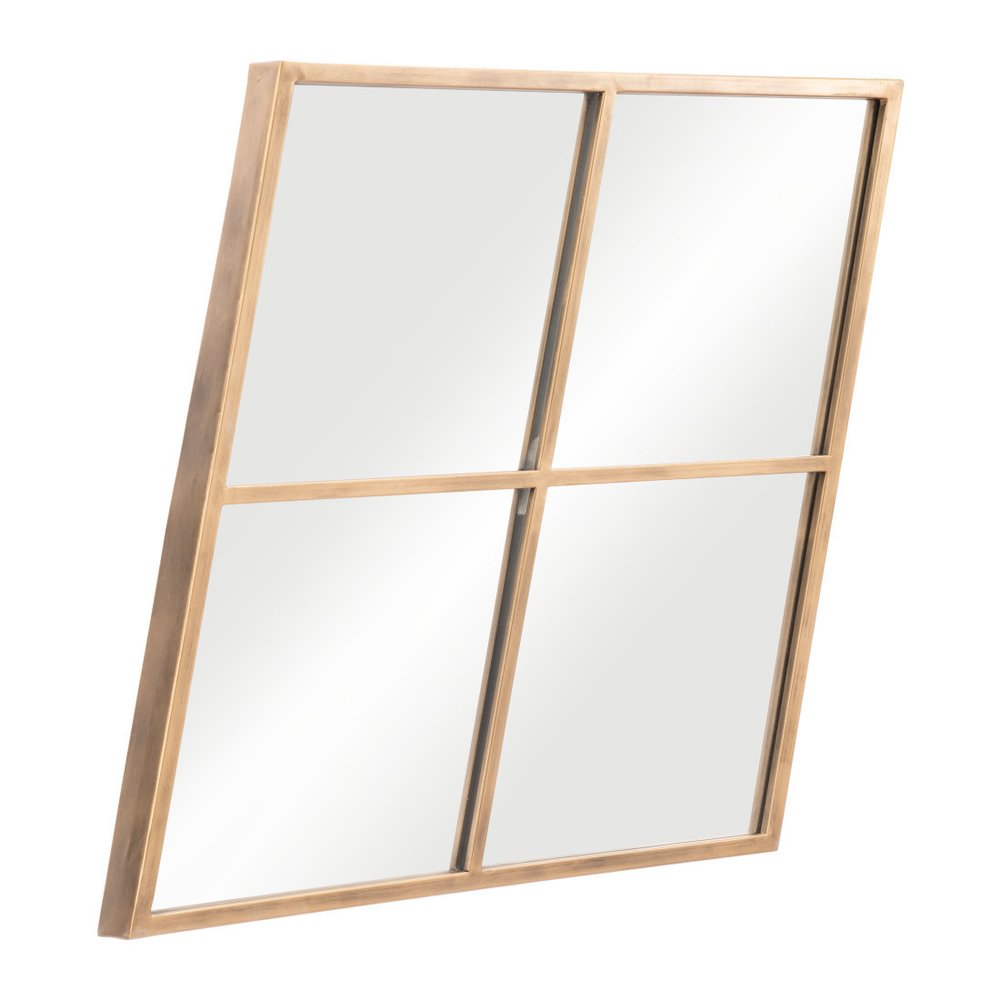 41" Gold Diamond Steel Framed Accent Mirror HomeRoots