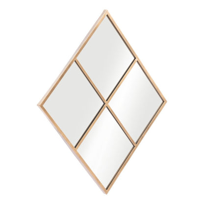 41" Gold Diamond Steel Framed Accent Mirror HomeRoots