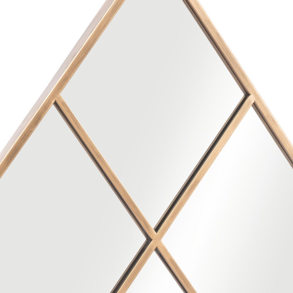 41" Gold Diamond Steel Framed Accent Mirror HomeRoots
