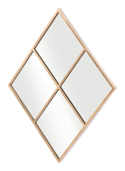 41" Gold Diamond Steel Framed Accent Mirror HomeRoots