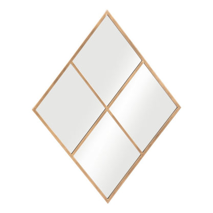 41" Gold Diamond Steel Framed Accent Mirror HomeRoots
