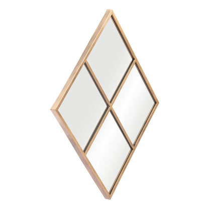 41" Gold Diamond Steel Framed Accent Mirror HomeRoots