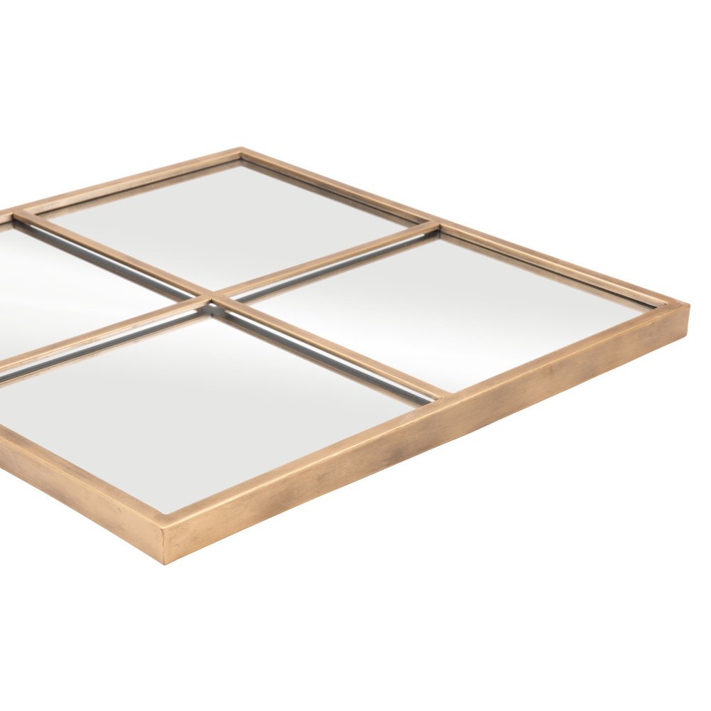 41" Gold Diamond Steel Framed Accent Mirror HomeRoots