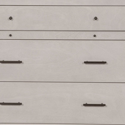 38" Gray Solid Wood Four Drawer Chest HomeRoots