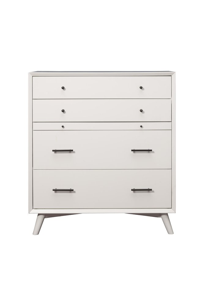 56" White Solid Wood Seven Drawer Double Dresser HomeRoots