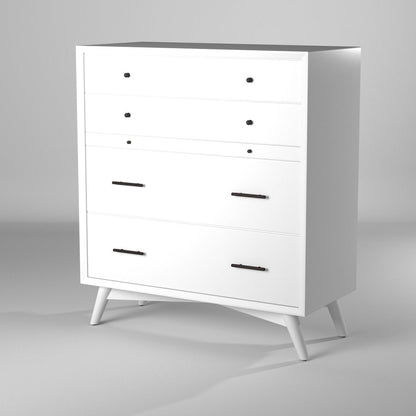 56" White Solid Wood Seven Drawer Double Dresser HomeRoots