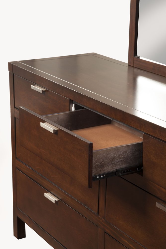 36" Brown Solid Wood Six Drawer Chest HomeRoots