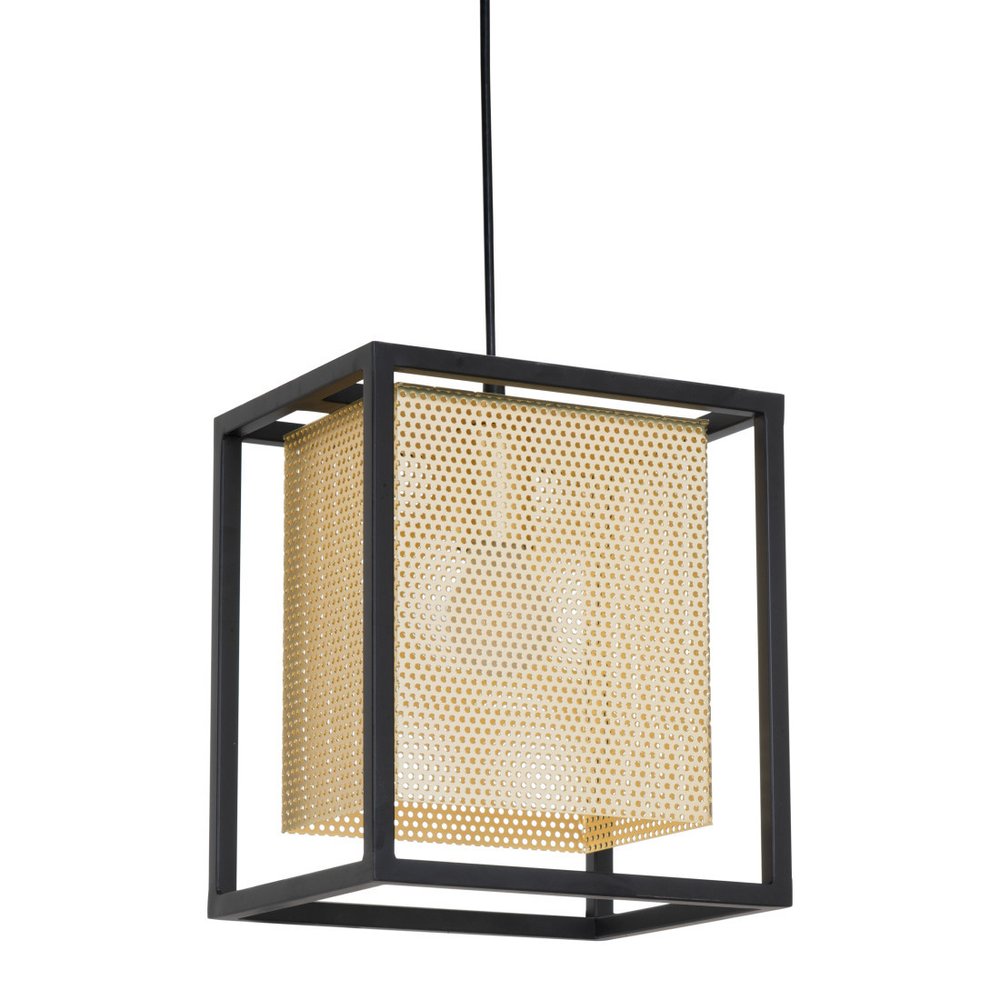 Gold and Black Geometric Metal Ceiling Light — view 5