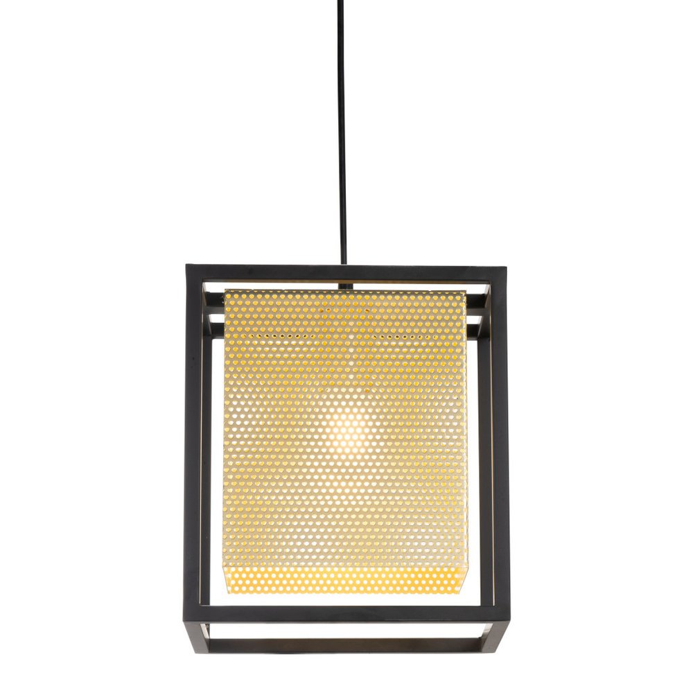 Gold and Black Geometric Metal Ceiling Light HomeRoots