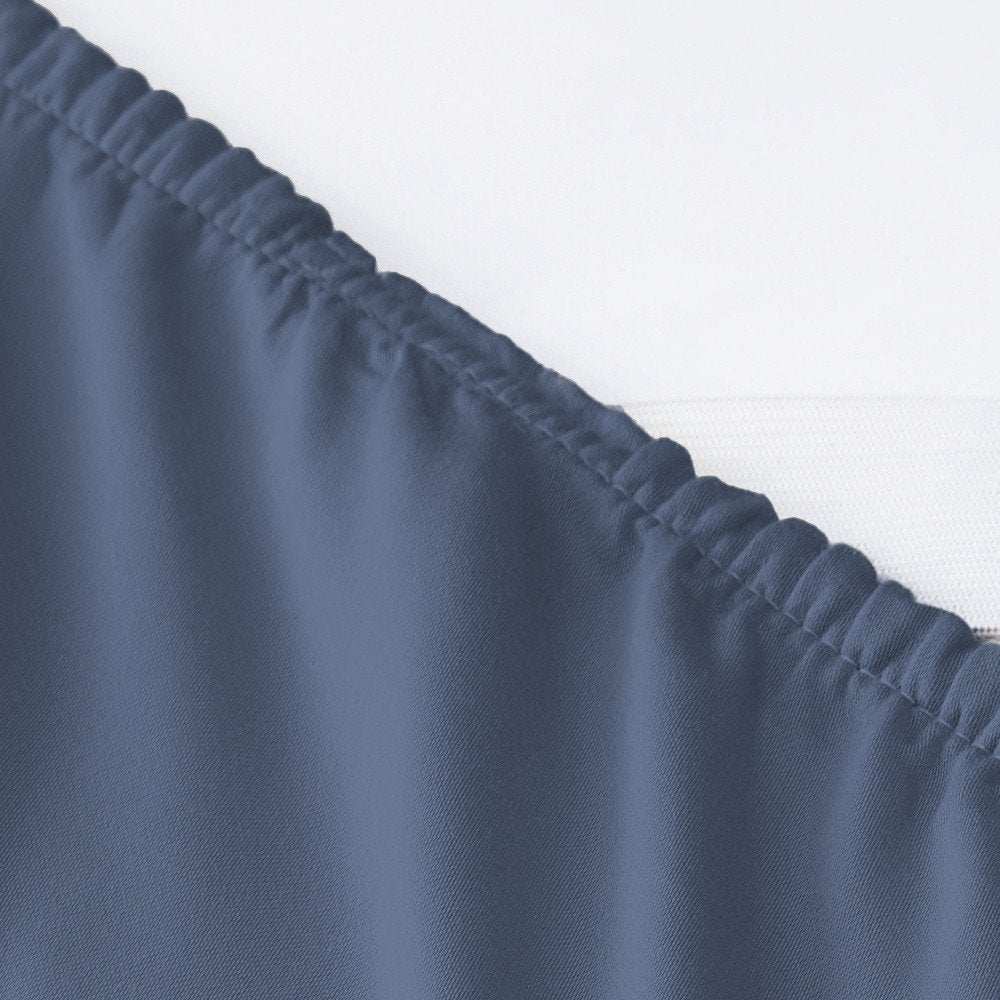 Six Piece Blue Tencel Lyocell Queen Sheet Set HomeRoots