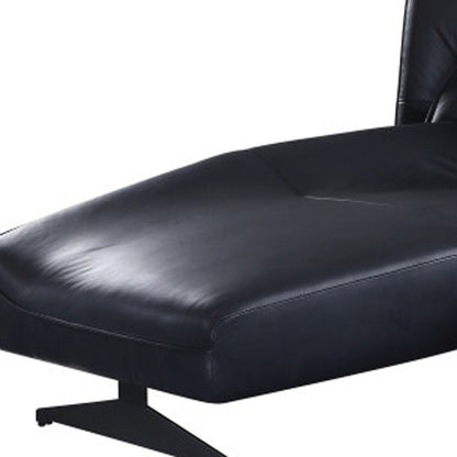 Dark Gray Top Grain Leather L Shaped Two Piece Sofa and Chaise Sectional HomeRoots