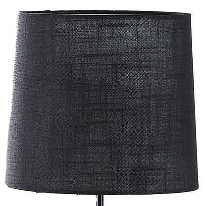 24" Antiqued Gold Monkey Table Lamp With Black Drum Shade HomeRoots