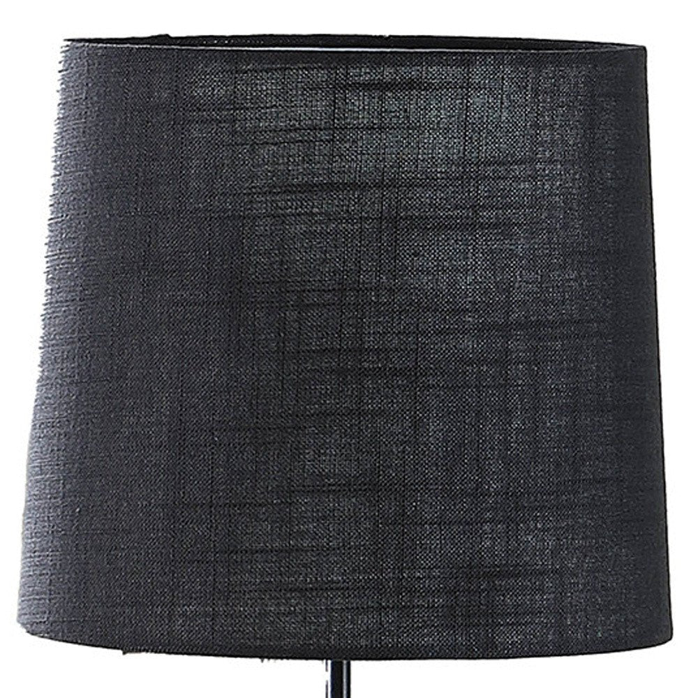 24" Antiqued Gold Monkey Table Lamp With Black Drum Shade HomeRoots