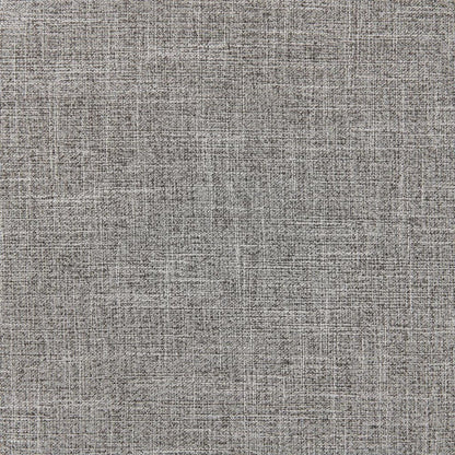 25" Gray And Antiqued White Linen And Solid Wood Backless Counter Height Swivel Bar Chair HomeRoots