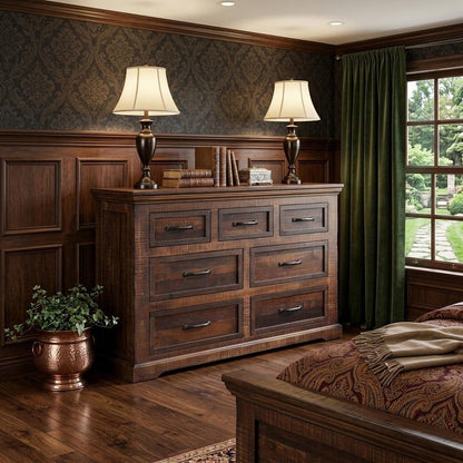 37" Brown Solid Wood Three Drawer Dresser HomeRoots