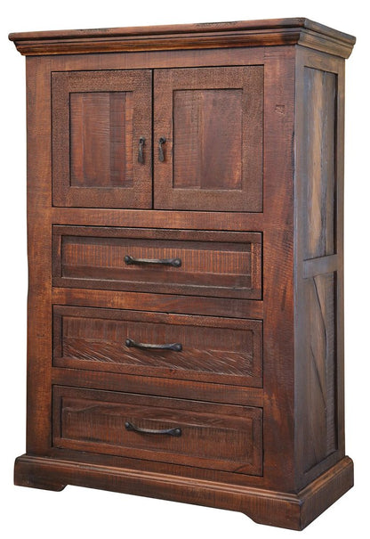 37" Brown Solid Wood Three Drawer Dresser HomeRoots