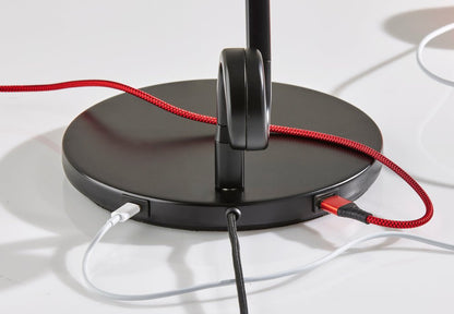 35" Black Metal Novelty Desk Lamp HomeRoots