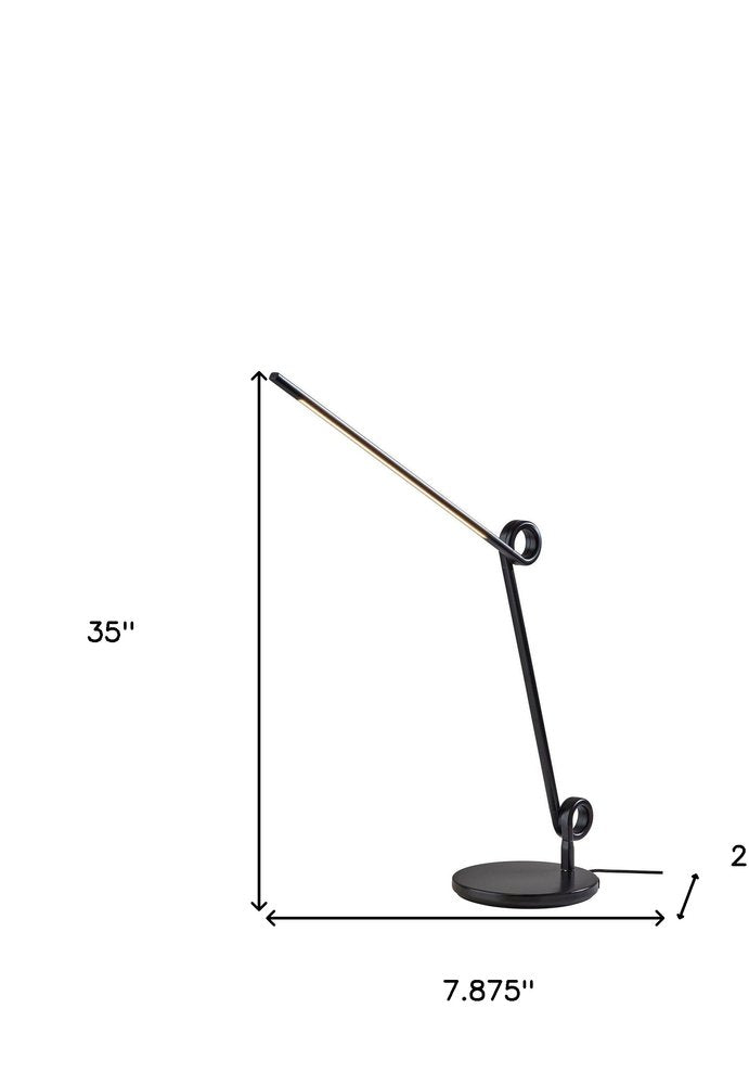 35" Black Metal Novelty Desk Lamp — view 4