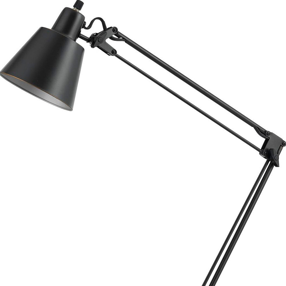 27" Bronze Metal Desk Lamp With Bronze Cone Shade