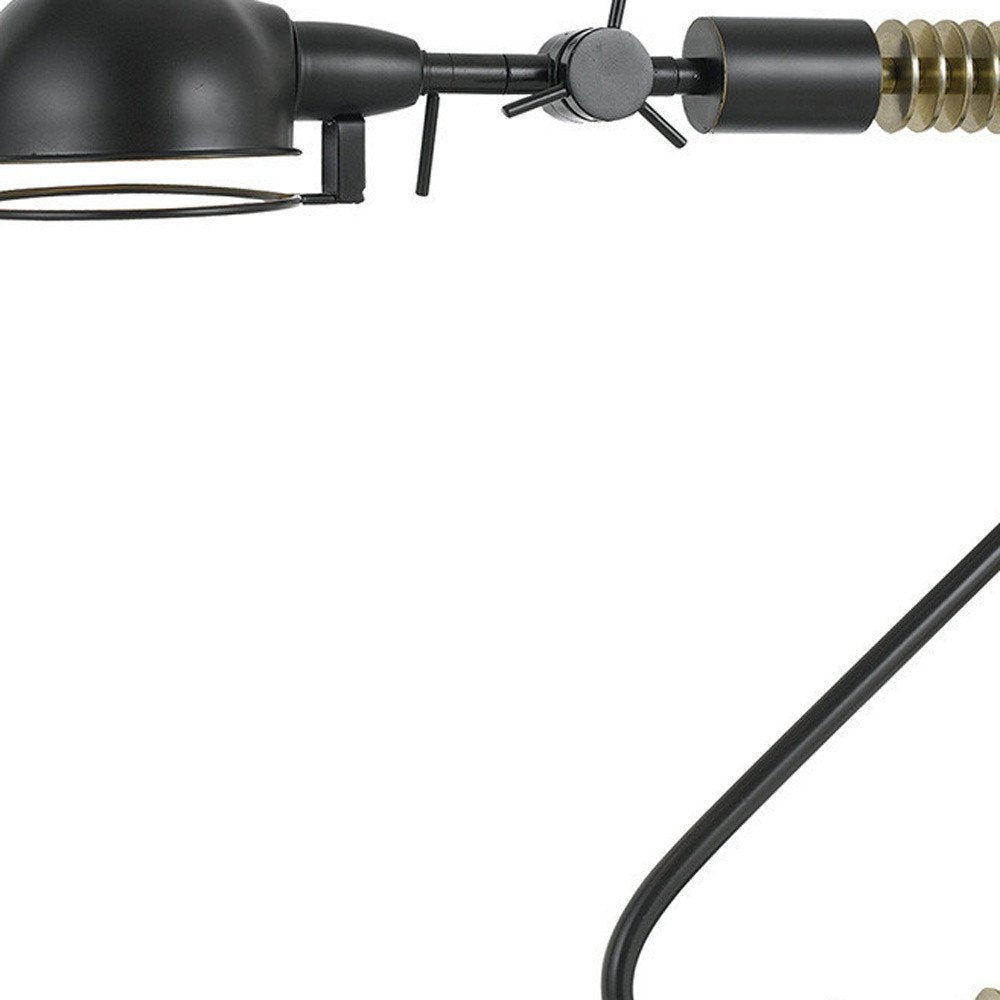 21" Bronze Metal Desk Table Lamp With Bronze Dome Shade — view 3