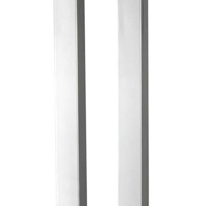 26" Nickel Metal Two Light Desk USB Table Lamp With White Novelty Shade HomeRoots