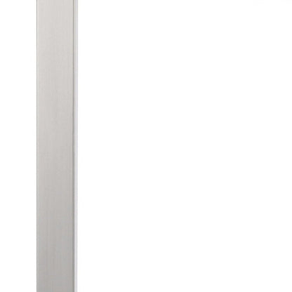 25" Nickel Metal Desk USB Table Lamp With White Shade HomeRoots