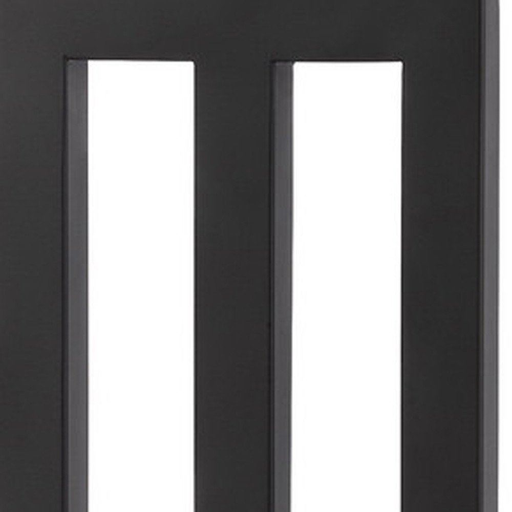 30" Black Metal USB Table Lamp With White Shade HomeRoots