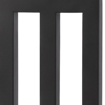 30" Black Metal USB Table Lamp With White Shade HomeRoots