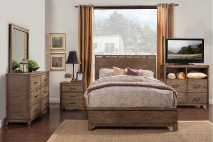 Gray Distressed Solid Wood Queen Bed Frame HomeRoots