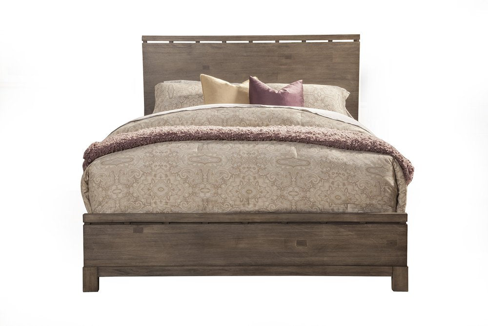 Gray Distressed Wood King Bed Frame HomeRoots