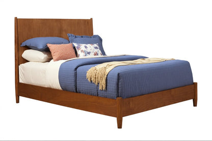 Brown Solid Wood Queen Bed Frame HomeRoots
