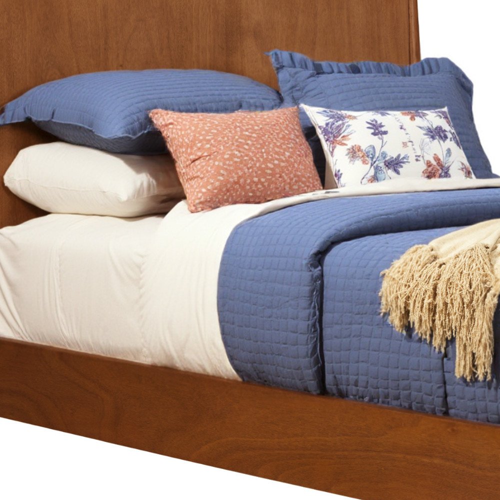 Brown Solid Wood Queen Bed Frame HomeRoots