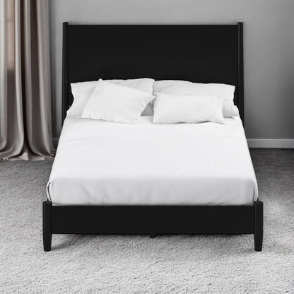 Black Solid Wood California King Bed Frame HomeRoots