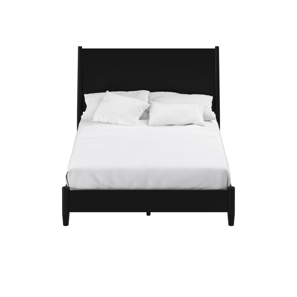 Black Solid Wood California King Bed Frame HomeRoots
