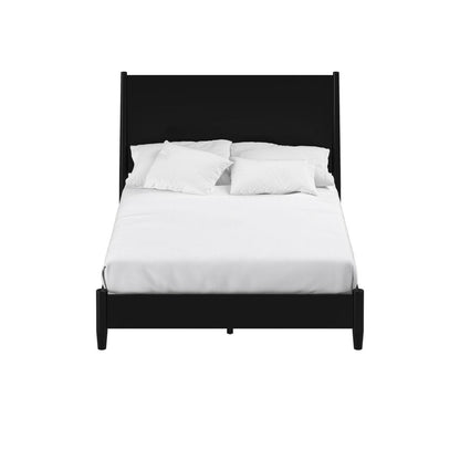 Black Solid Wood California King Bed Frame HomeRoots