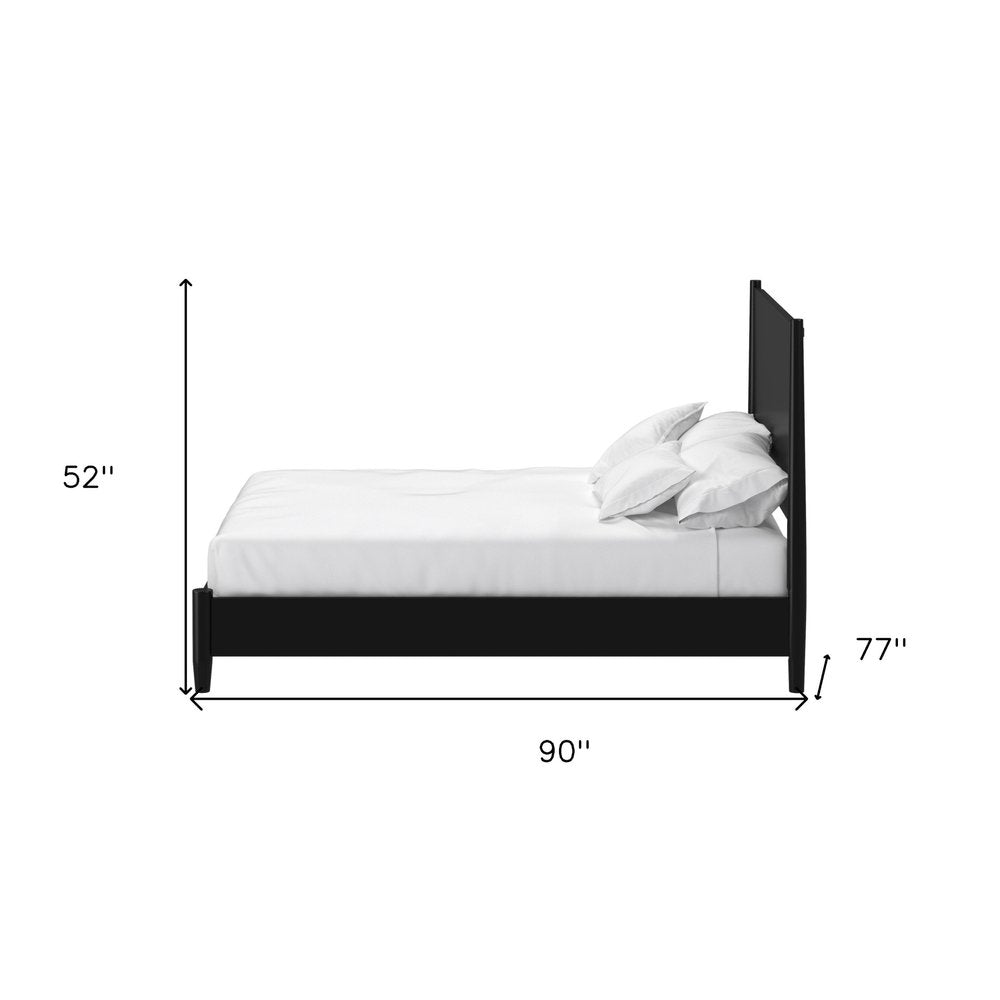 Black Solid Wood California King Bed Frame HomeRoots
