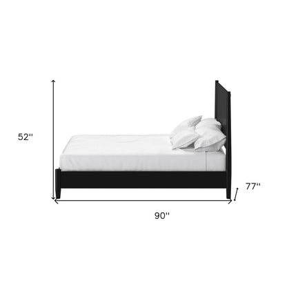 Black Solid Wood California King Bed Frame HomeRoots