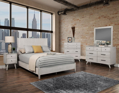 Gray Solid Wood Queen Bed Frame HomeRoots