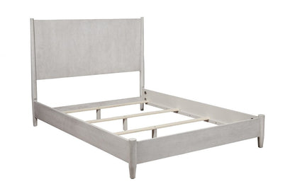 Gray Solid Wood Queen Bed Frame HomeRoots