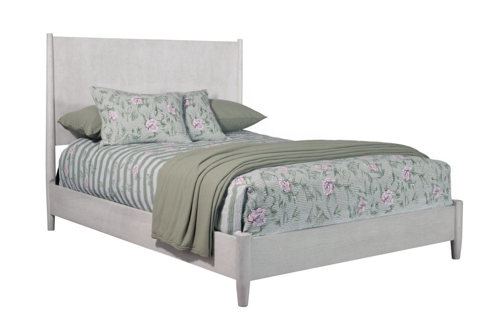 Gray Solid Wood Queen Bed Frame HomeRoots