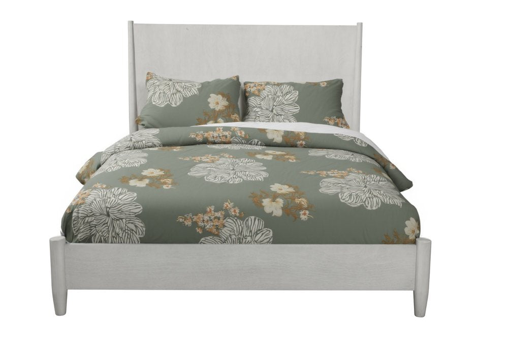 Gray Solid Wood Queen Bed Frame HomeRoots