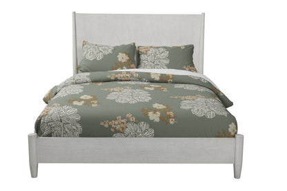 Gray Solid Wood Queen Bed Frame HomeRoots