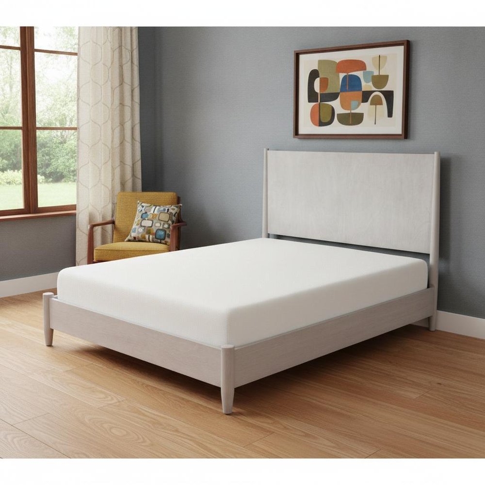 Gray Solid Wood Queen Bed Frame HomeRoots